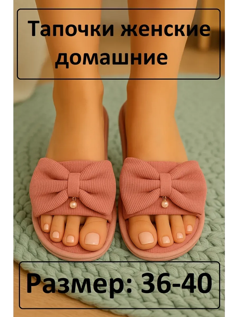 Тапочки домашние женские
