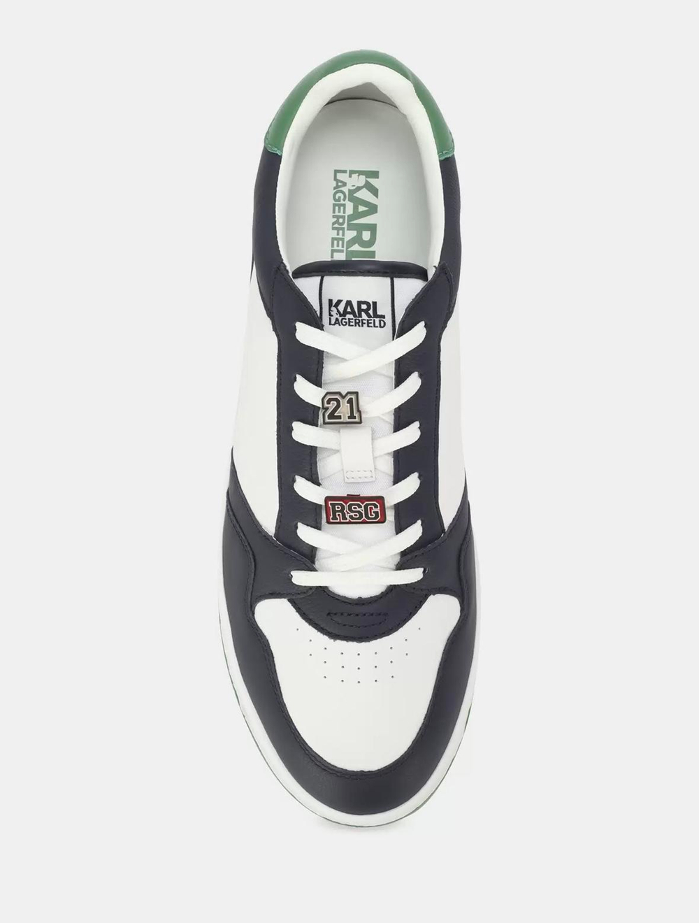 Кроссовки LAGERFELD 855016 белые зеленым