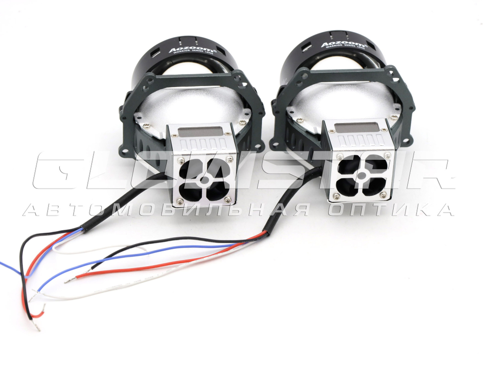Билед модули Aozoom Black Warrior New 3.0 дюйма, 2 чипа, 5500K, 12V, 55W/65W, крепление 3R (комплект, 2шт)