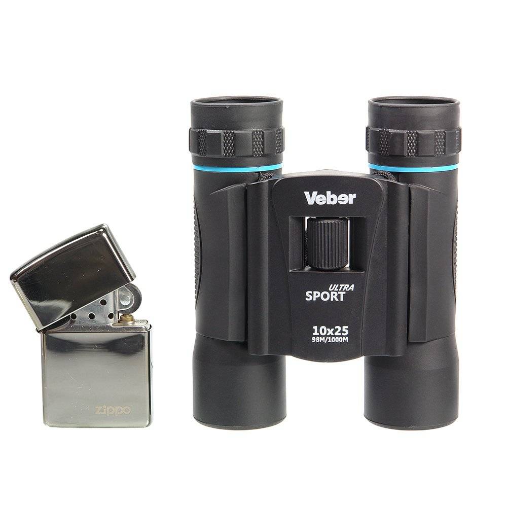 Бинокль Veber Ultra Sport BН 10x25 черный