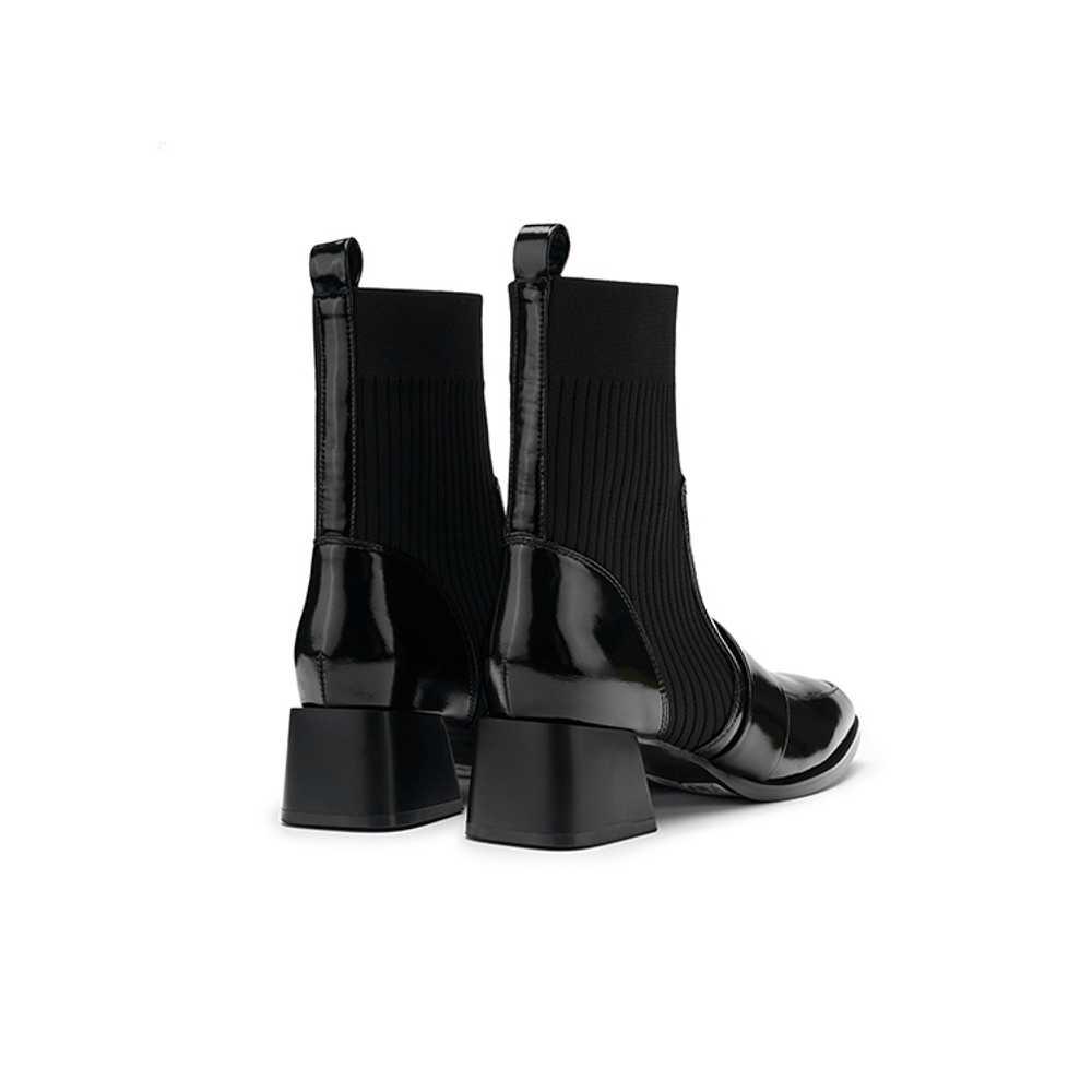 SATURDAY MODE Stretch & Sock Boots Women"s Black