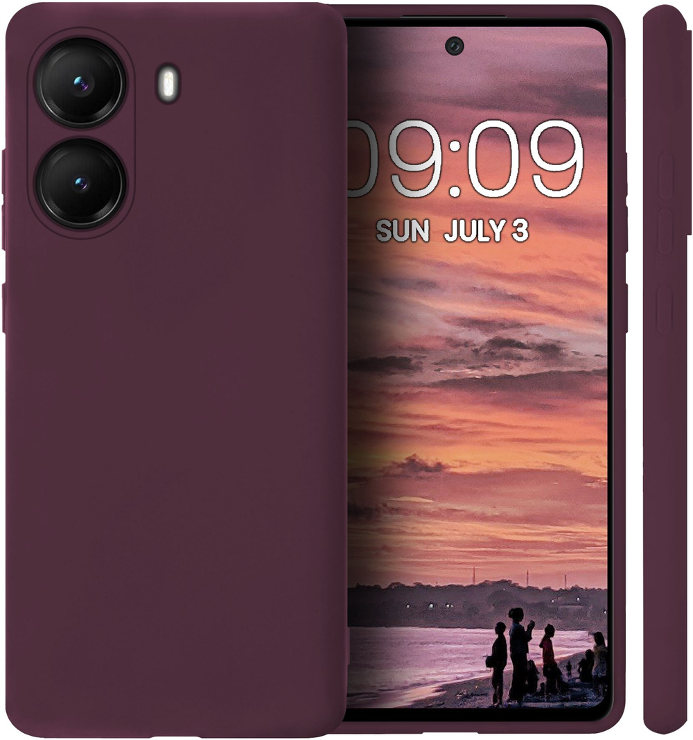 Мягкий Soft Touch чехол из силикона для XIAOMI POCO X7 PRO / REDMI TURBO 4 с бархатной подкладкой