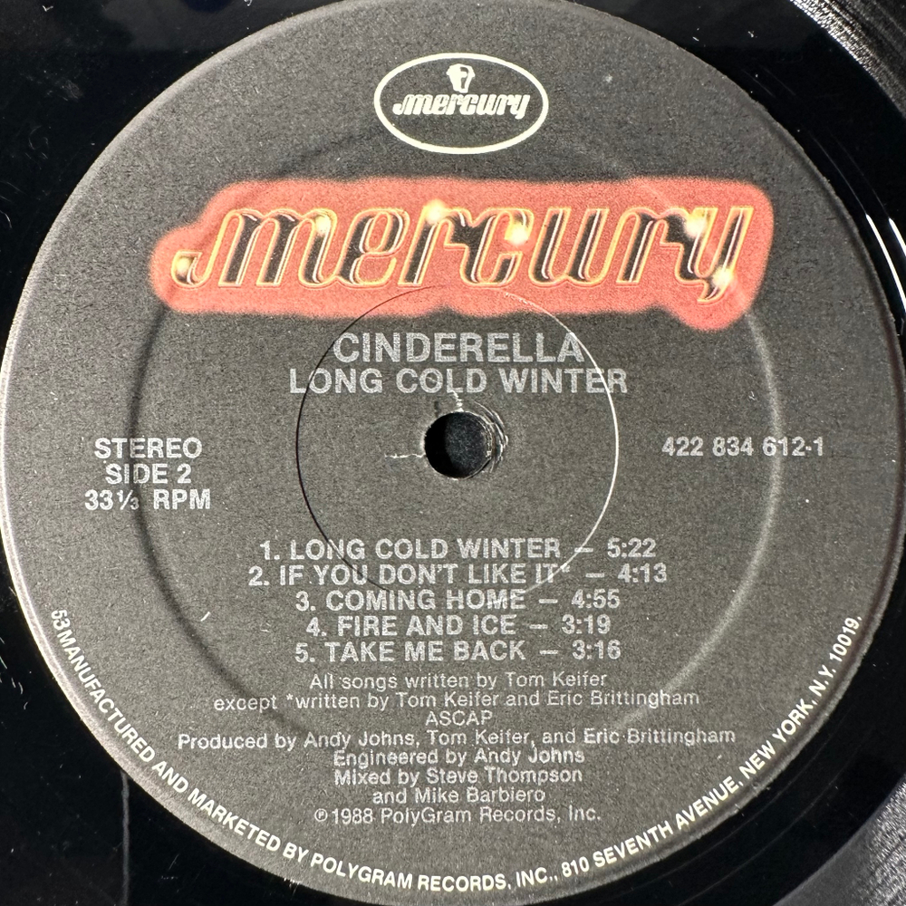 Cinderella ‎– Long Cold Winter (США 1988г.)