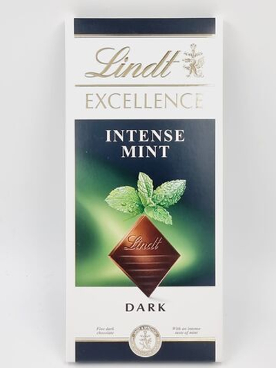 Lindt Excellence темный шоколад с Мятой, 100 г (Из Финляндии)