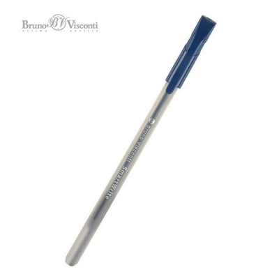 Ручка "SmartWrite Grey" шариковая 0.5 мм, синяя (BrunoVisconti)