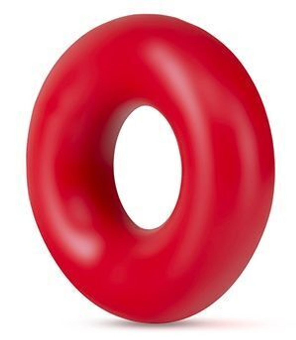 Набор из 2 красных эрекционных колец DONUT RINGS OVERSIZED (Цвет: красный)