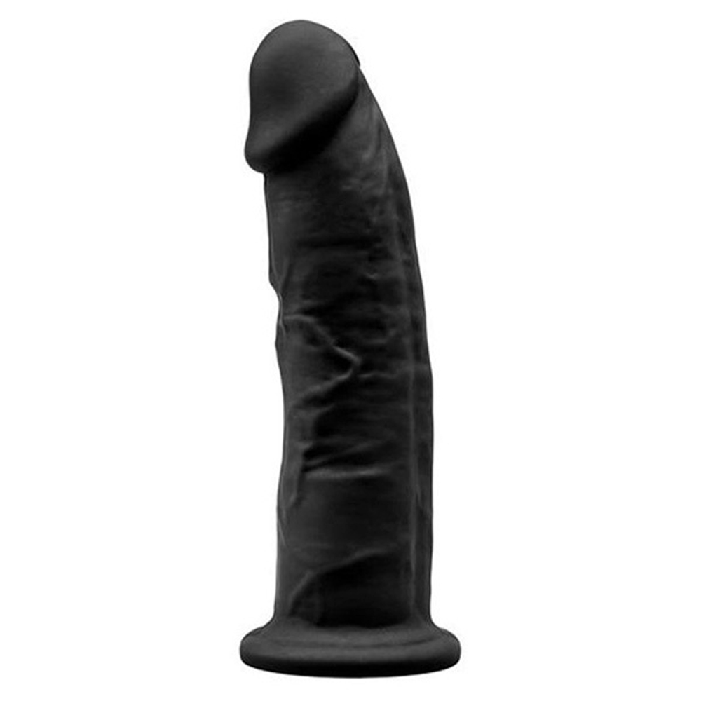 Черный фаллоимитатор 15см на присоске SilexD Premium Silicone Dildo Model 2
