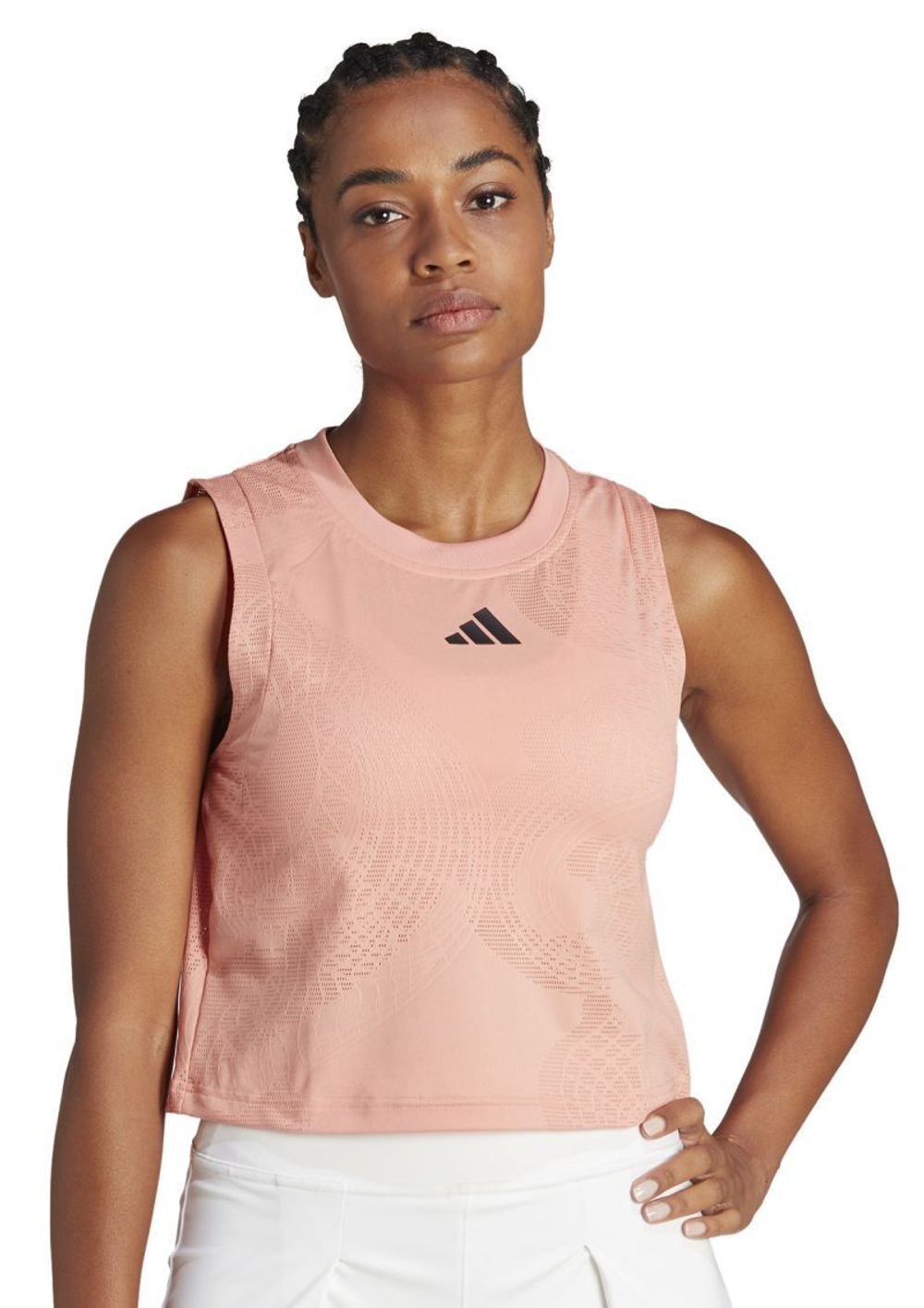 Женский топ теннисный Adidas Match Tank Pro - Розовый