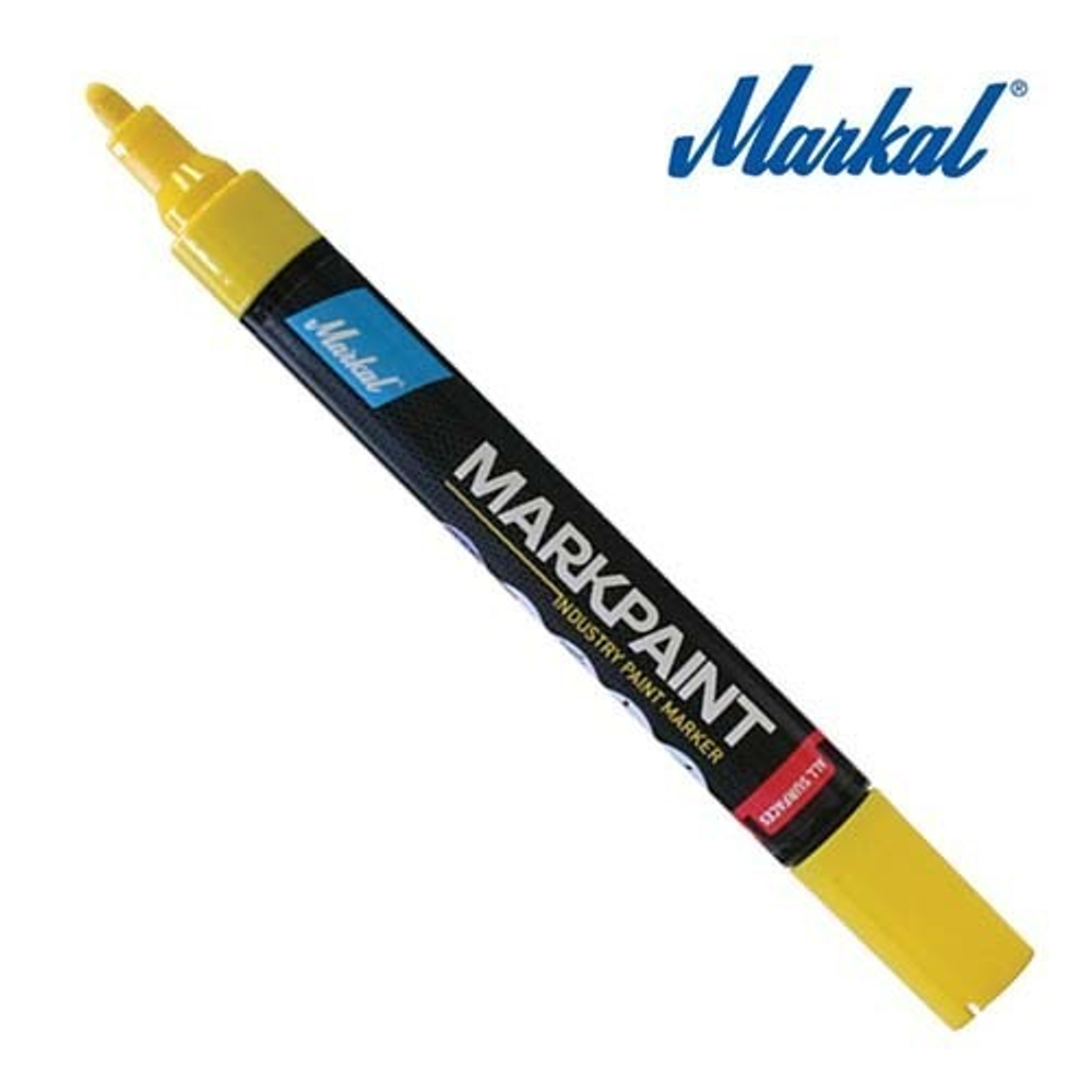 Маркер промышленный перманентный Markal MarkPaint, желтый