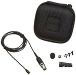SHURE MX150B/C-XLR кардиоидный петличный микрофон черного цвета с преампом RK100PK, кабелем 1.8м, XLR коннектором