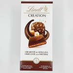 Шоколад темный Lindt Creation Hazelnut с начинкой из орехового крема 150 г (из Финляндии)