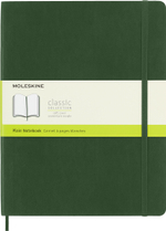 Блокнот Moleskine Classic Soft (QP623K15) 19х25 см, 192стр. без линовки, мягкая обложка, зеленый