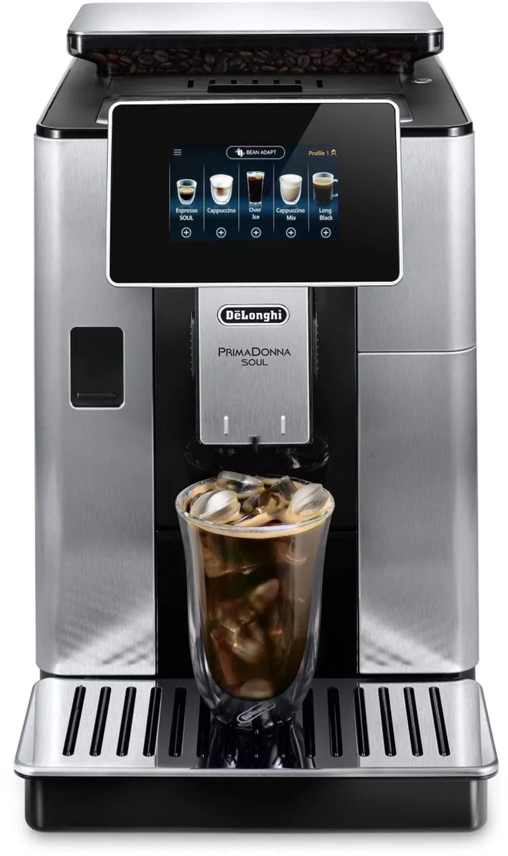 Кофемашина Delonghi Primadonna Soul ECAM610.74.MB 1450Вт черный/серебристый