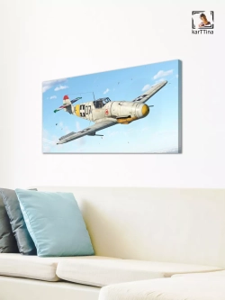 Картина на стену "BF 109 F-4", 80х40 см