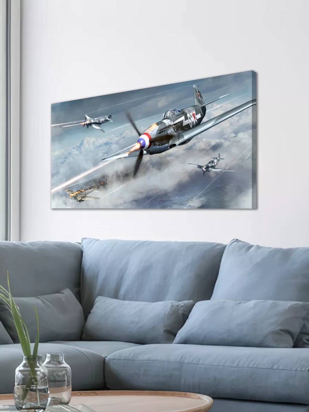 Картина на стену "Як-3", 80х40 см
