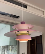 Pendant design lamp PH 5 by Louis Poulsen (Pink)