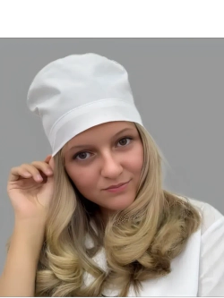 Медицинский колпак белый