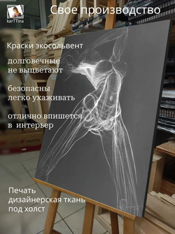 Картина на стену "Рентген" 30х40см 1шт., на деревянном подрамнике