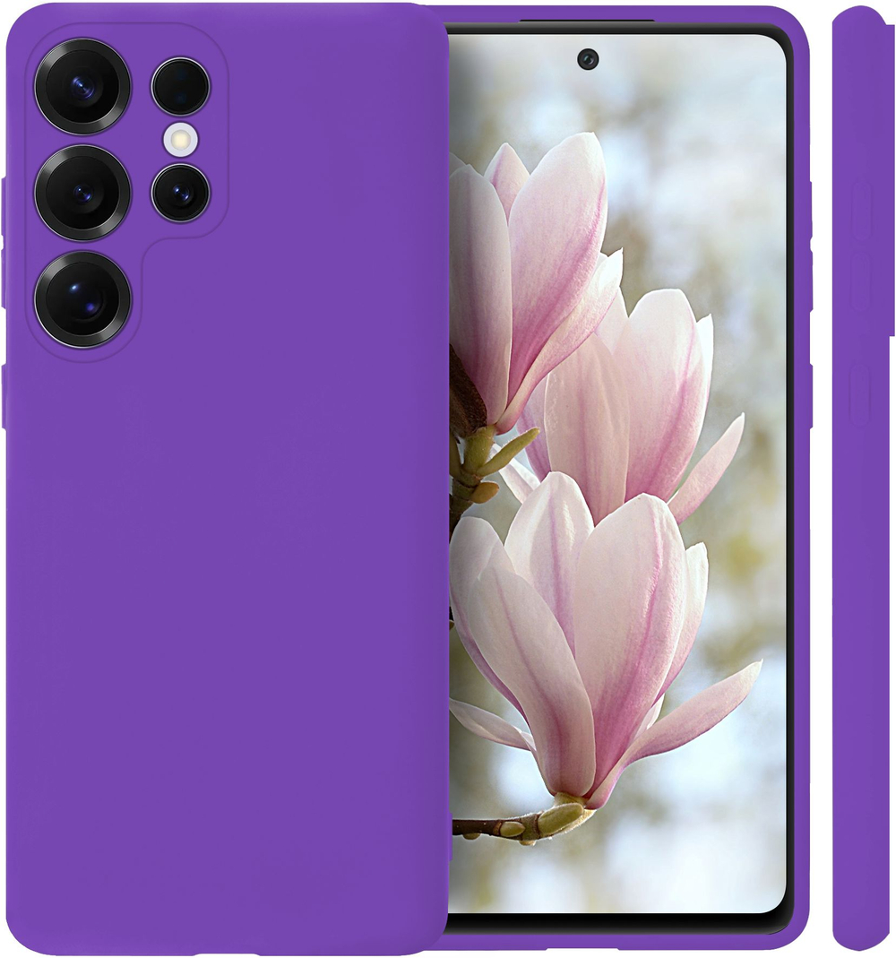 Мягкий Soft Touch чехол из силикона для SAMSUNG GALAXY S25 ULTRA с бархатной подкладкой