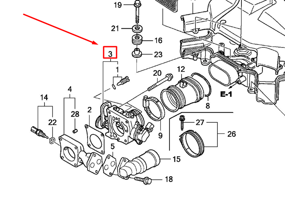 16400-ZY3-A01 BODY ASSY, THROTTLE