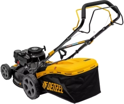 Газонокосилка бензиновая Denzel GLR-460SP-ZS, 149 см3, ширина 46 см, привод, травосборник 65 л (58824)