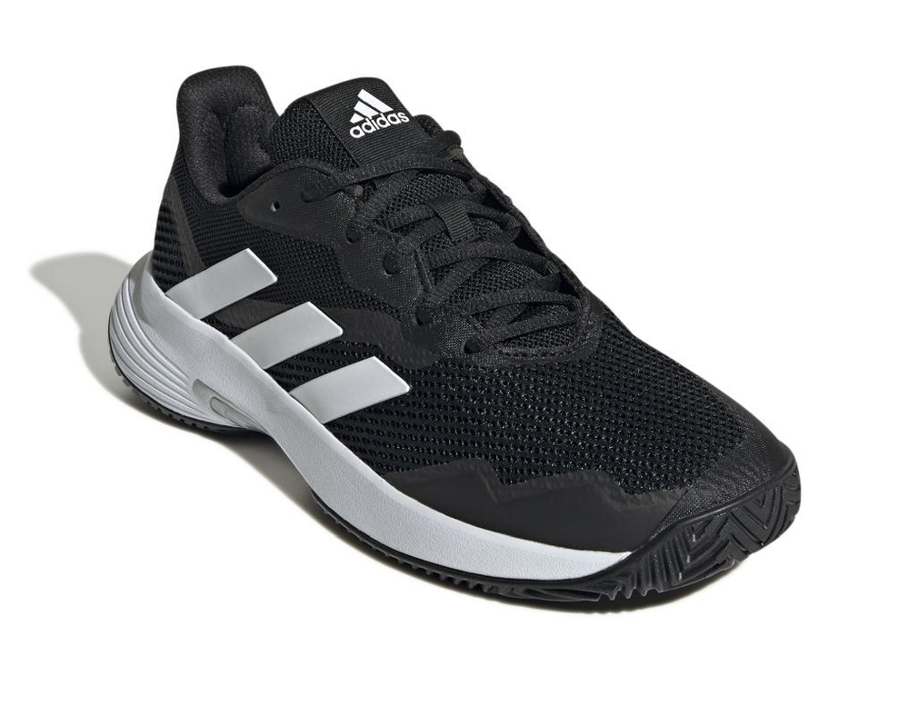Женские Кроссовки теннисные Adidas CourtJam Control W - core black/cloud white/silver metallic