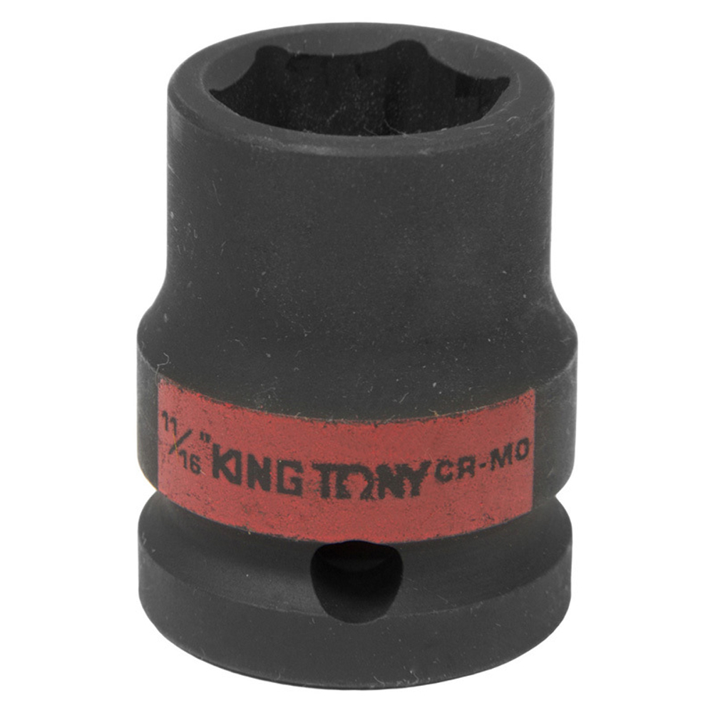 Головка торцевая ударная шестигранная 1/2", дюймовая 11/16" KING TONY 453522S