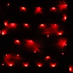 Гирлянда для дома 7,5м 80 ламп LED зелёный пров.,8 реж, IP-20, Красный