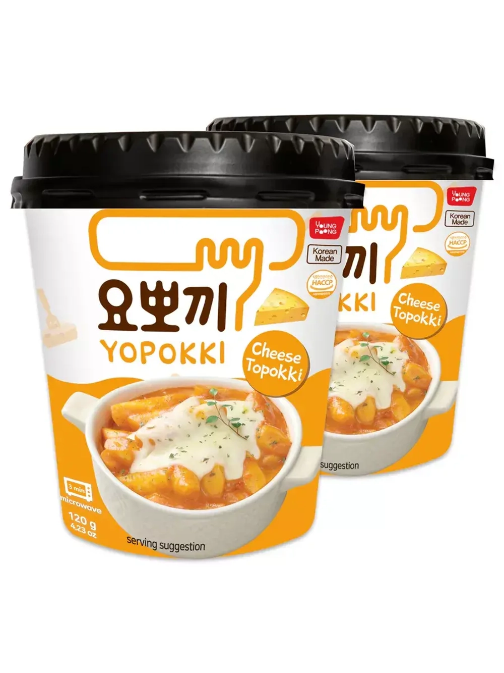 Рисовые клецки Токпокки с сырным соусом 120 г * 2 шт