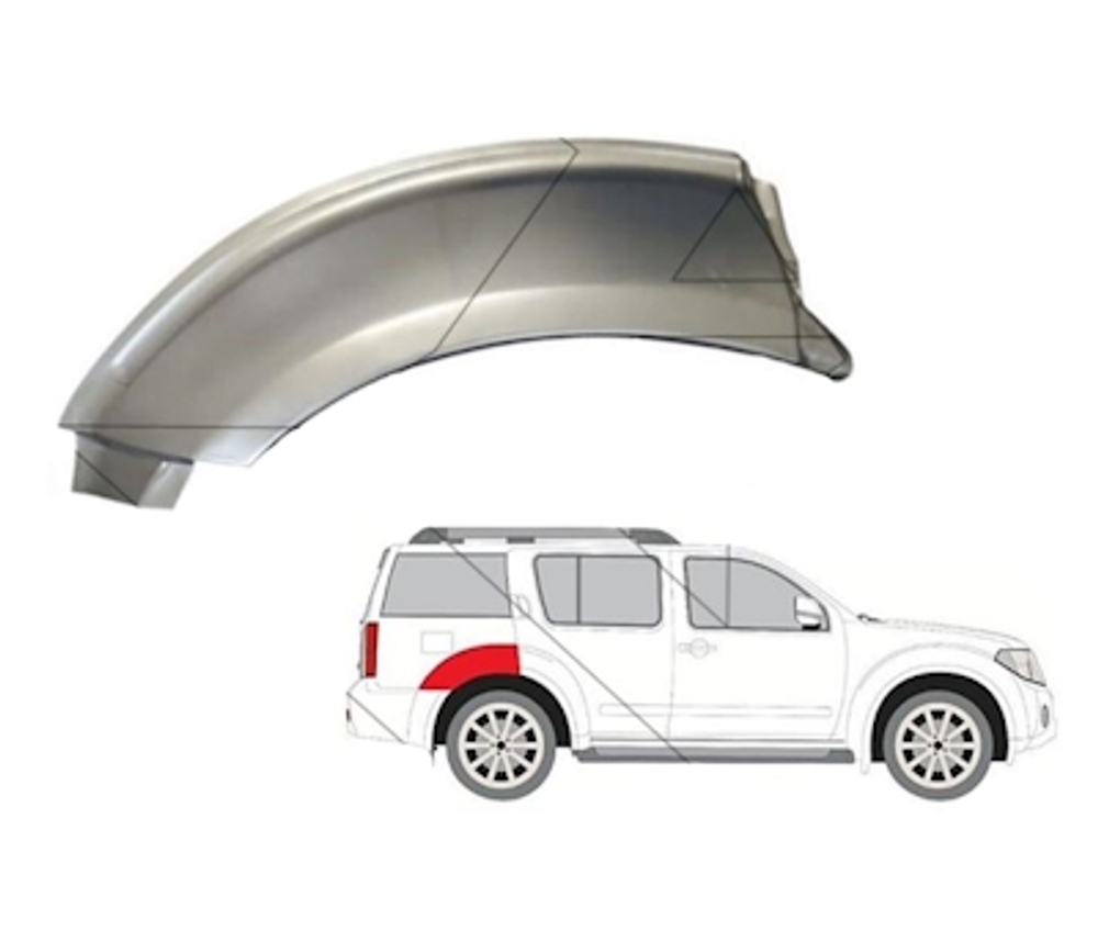 Арка правая верхняя Nissan Pathfinder R51 2004-2014 (Polcar)