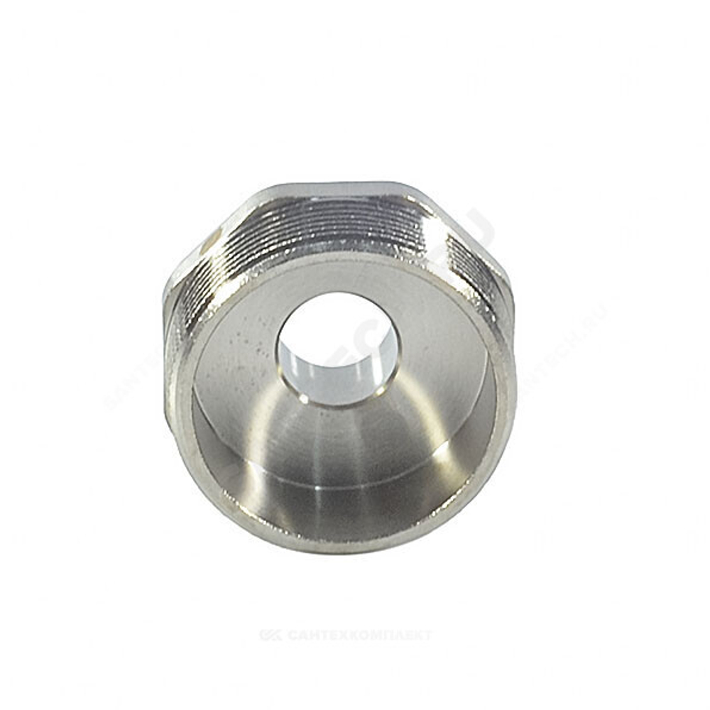 Ниппель латунь никель переходной Ду 20х50 (3/4"х2") НР SantechSystems