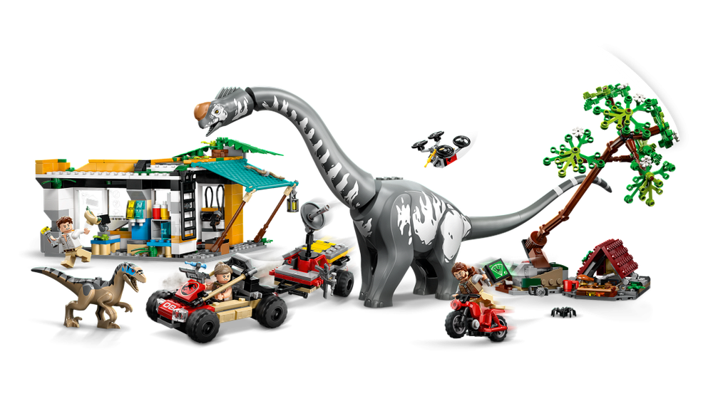 Конструктор Лего Парк юрского периода Раптор и Титанозавр | LEGO Jurassic World 76973 Джурасик ворлд 588 деталей (8+)