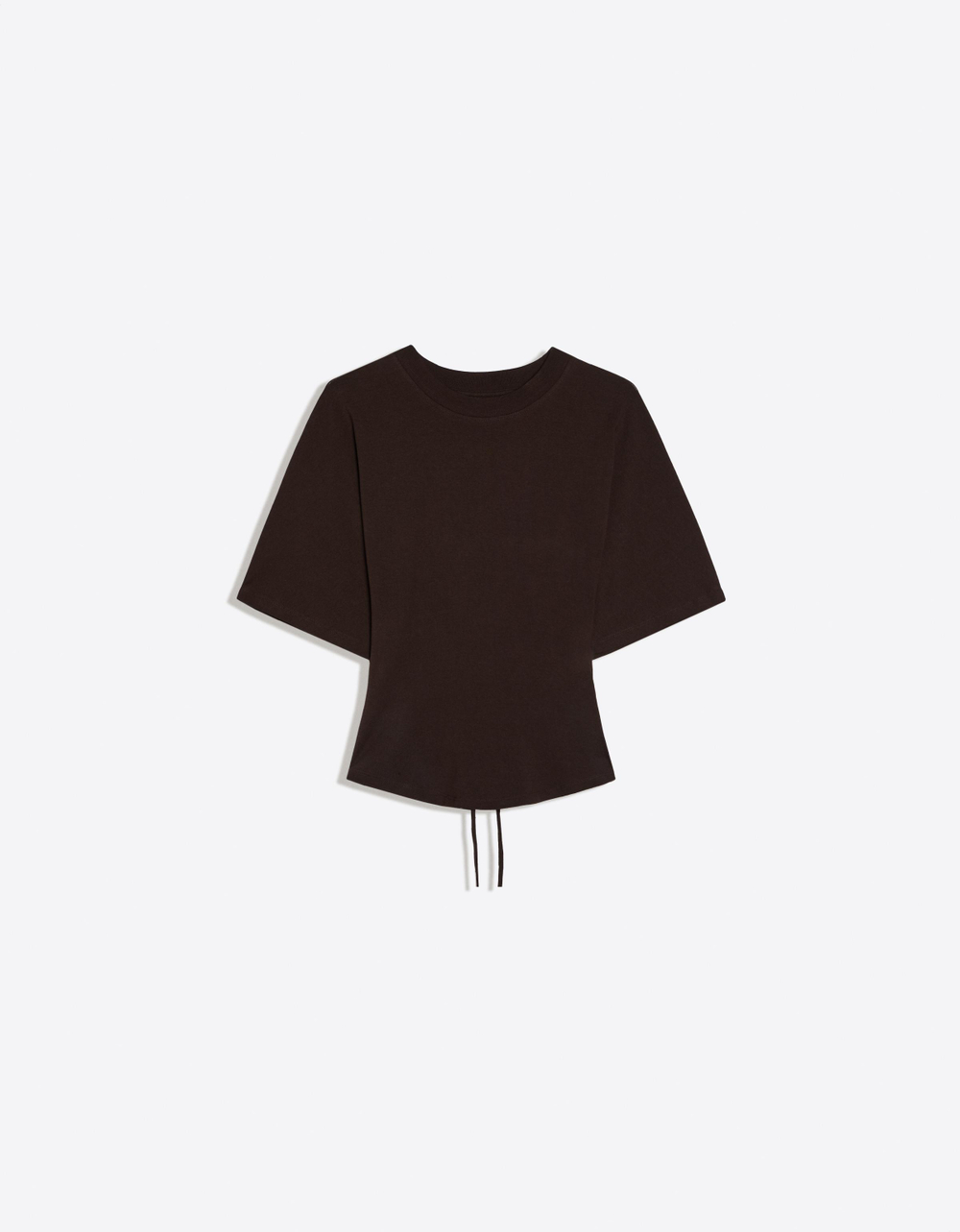 Женская футболка с корсетными деталями и короткими рукавами - BERSHKA