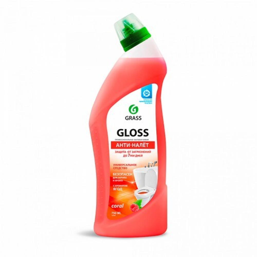 GraSS Чистящий гель для ванной и туалета GraSS Gloss coral 750мл