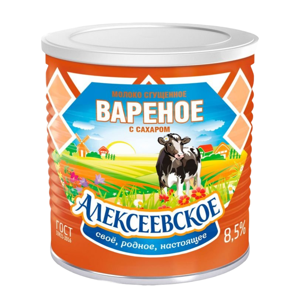 Сгущ.молоко с сахаром "ВАРЕНОЕ" 8,5% 360гр