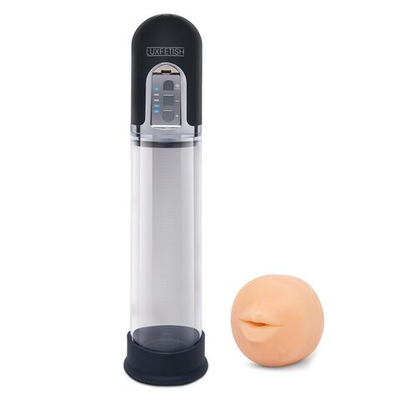 Автоматическая вакуумная помпа-мастурбатор Blowjob Auto Sucker&Penis Enlarger Pump (Цвет: прозрачный)