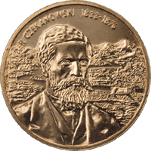 2 злотых 2004 год, Польша. Александр Чекановский (1833-1876). Путешественники и исследователи. UNC