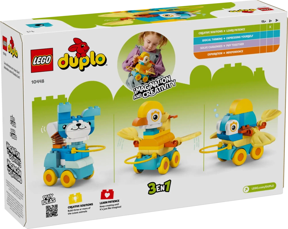 Конструктор LEGO Duplo 10448 Животные на колесах 3в1