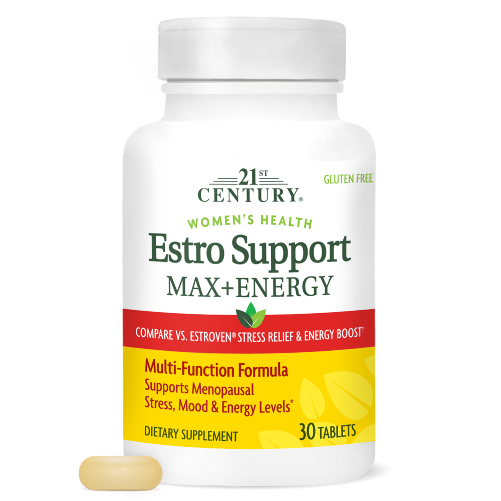 21st Century, Women's Health, Estro Support Max + Energy, 30 таблеток