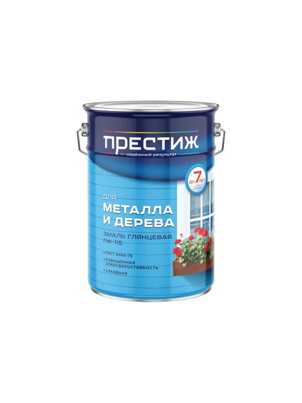 Эмаль Престиж ПФ-115, белая, 20 кг