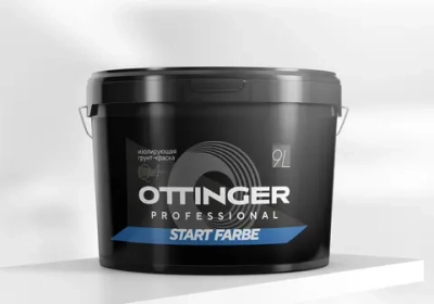 Краска-грунт дисперсионная акриловая OTTINGER Start Farbe Q4 интер. бел. 9л