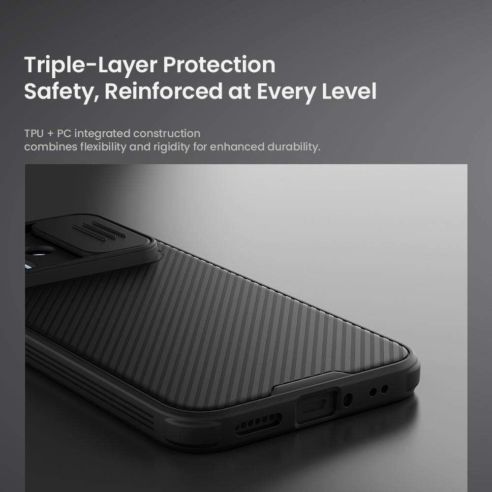 Усиленный защитный чехол с защитной шторкой для камеры на Xiaomi Redmi Note 17 Pro, серия CamShield Pro от Nillkin