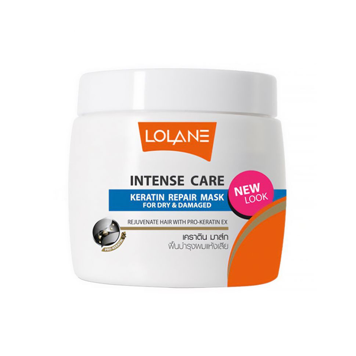 Маска для волос Lolane Intense Care Keratine Repair Mask for Dry & Damage для сухих и поврежденных 200 г