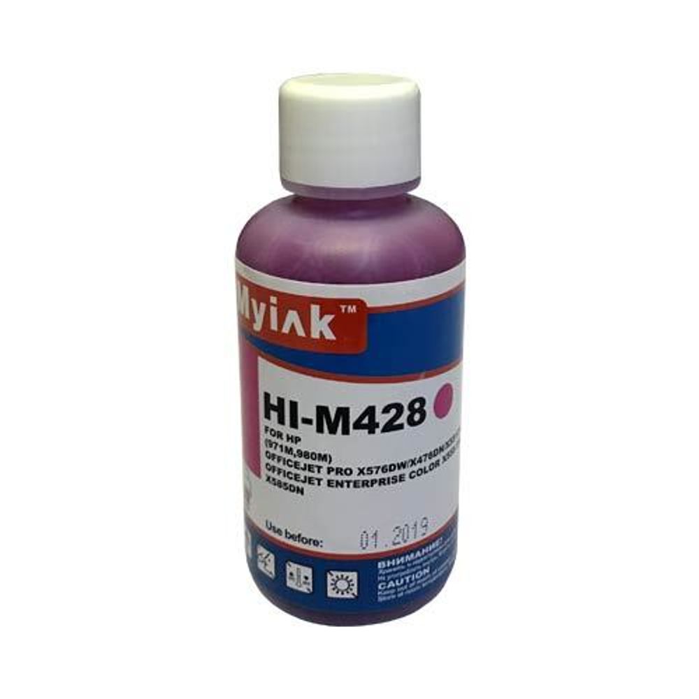 Чернила для HP (971/980) Officejet Pro X576/X476/X551 (100мл, magenta, Pigment) HI-M428 EverBrite™ MyInk Чернила для HP (971/980) Officejet Pro X576/X476/X551 (100мл, magenta, Pigment) HI-M428 EverBrite™ MyInk