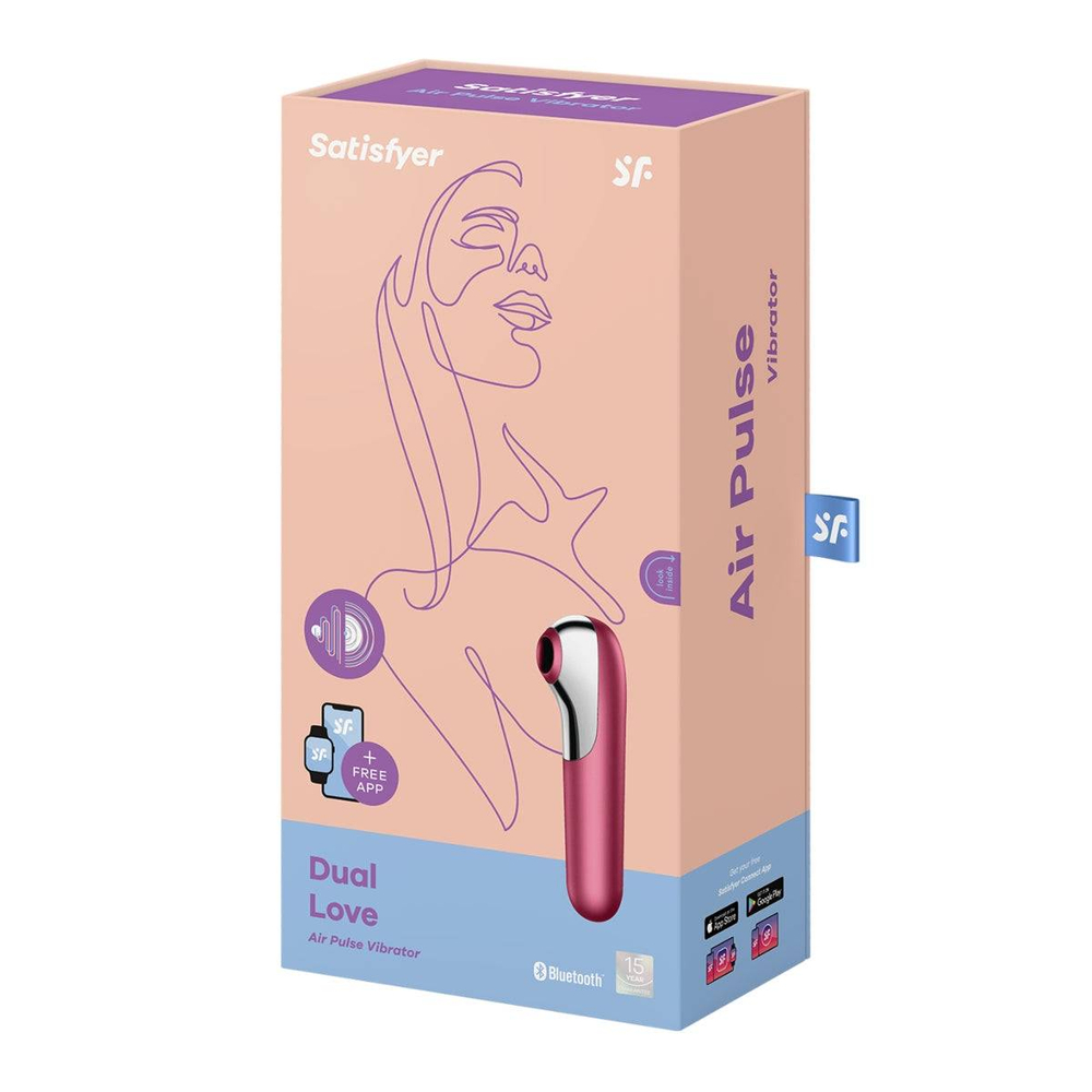 Satisfyer Dual Love Двусторонний Вакуумно-волновой стимулятор