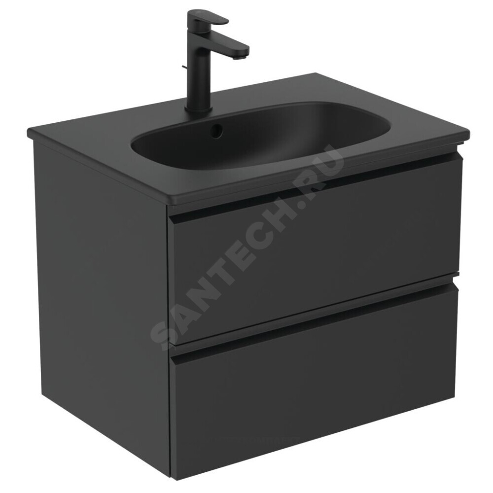 Тумба под умывальник 60 TESI черный матовый Ideal Standard T0050ZT