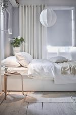 Комплект штор IKEA MERETE (МЕРЕТЕ), Белый, 145x250 см, 2 шт