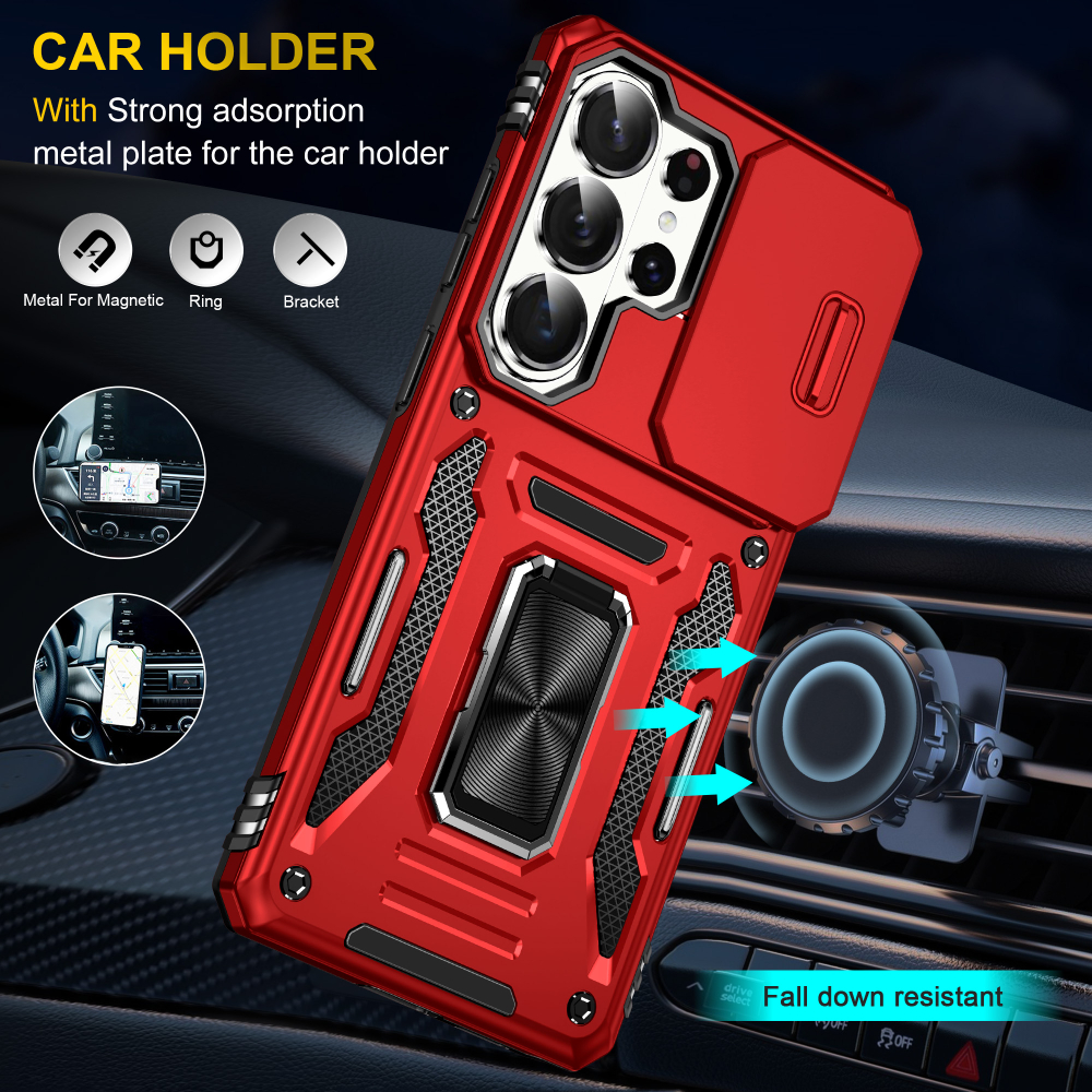 Чехол Safe Case с кольцом и защитой камеры для Samsung Galaxy S26 Ultra