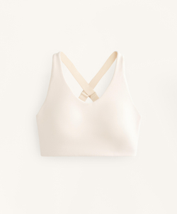 Oysho Кроп-топ Compressive, светлый экрю