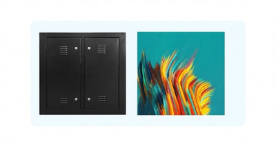 Standart Cabinet 960×960 мм — закрытый металлический кабинет LED экрана для проката